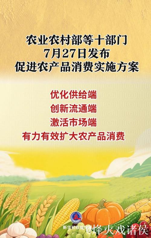 体育总局等十部门印发《促进农产品消费实施方案》