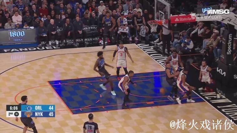 布伦森30+9小瓦格纳伤退 尼克斯力克魔术三连胜